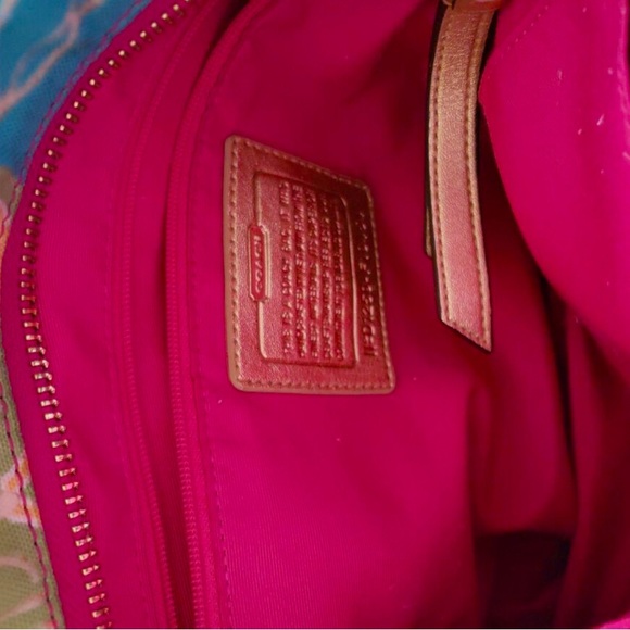 COACH POPPY vintage multicolor bag - Picture 6 of 9